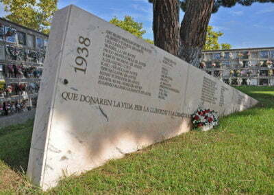 Memorial als caiguts de les Brigades Internacionals - Cementiri de Caputxins